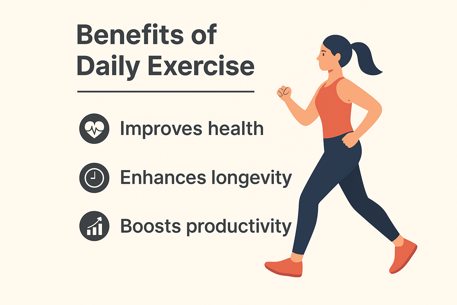 Benefits of daily exercise