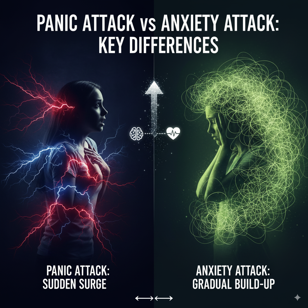 panic attack vs anxiety attack feature image
